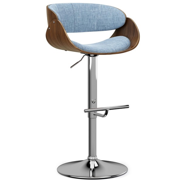 SIMPLIHOME Amery 34 Inch Mid Century Modern Adjustable Swivel Bar