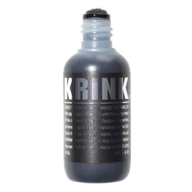 Krink K-60 Black Paint Marker - Vibrant and Opaque Fine Art Graffiti Markers for Canvas Metal Glass Paper and More - Alcohol-Based Permanent Graffiti Mop Paint Marker for Lasting Tags
