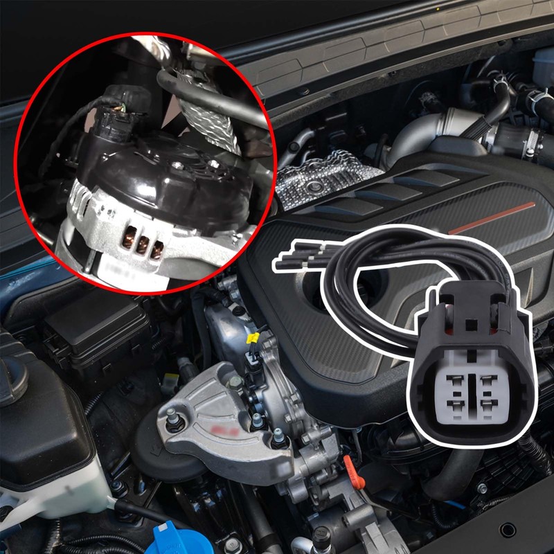 Alternator Pigtail Harness Plug Connector Fit for Hyundai Santa Fe