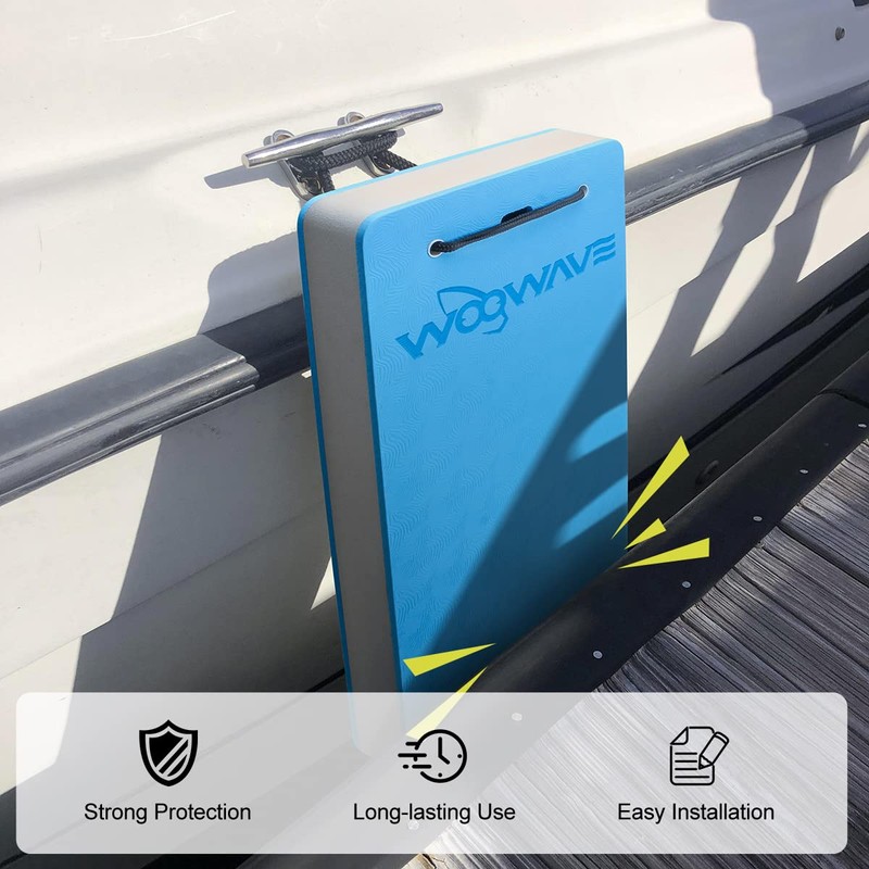 WOOWAVE Flat Fender Prevent Scratches for Yacht Motorboat Boat Bumper,