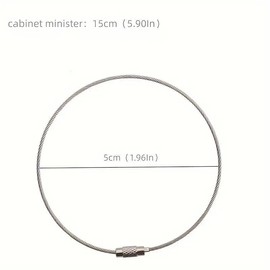 Stainless Steel Wire Key Ring, Strong & Sturdy Keychain, Decoration Key Ring for Men & Women, Decoration for Daily Use, Decoration Accessories