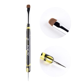 KADS Kolinsky Nail Art Brush Double Head Nail Art Brush Scalp Nail Art Brush for Nail Art Dedicated Brush with Double Head (2#)