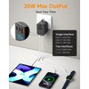 decqle Universal Travel Adapter for International Travel - EU UK