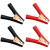 4Pcs 100A Insulated Alligator Clips Heavy Duty Battery Alligator Clamps
