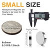 TRYMAG 90Pcs Refrigerator Small Round Magnets for Crafts, 8x3mm Mini