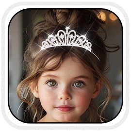 Yean Silver Headband Princess Headbands Crystal Star Hair Accessories for women and Girls (Silver, One size)