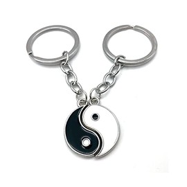 ZAHSY Matching Keychains for Couples Gifts for Boyfriend and Girlfriend Yin Yang Keychain Couple Gifts for Husband and Wife Birthday Anniversary Christmas Gift for Friends