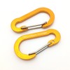 Boundless Voyage Aluminum Locking Carabiner Keychain D-Ring Clip Hook for