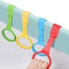 MIRKUZI Pack of 4 Rings for Baby Cots Multicoloured Hanging