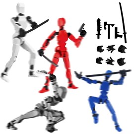 shallyong Figures, 4 pieces T13 action figure, T13 action figure set, action figures, movable, action figures 14 cm, multi-jointed movable, action figures, toy