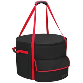 NettyPro Fire bowl Carry Bag for 24 Inch Outland 883 Propane Fire Bowl, Fire Pit Carrying Case Waterproof Heavy Duty 600D Outdoor Portable Firebowl Fit Ciays Smokeless Gas Firepit