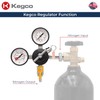 Kegco Commercial Grade Double Gauge Primary Kegerator Nitrogen Gas Regulator