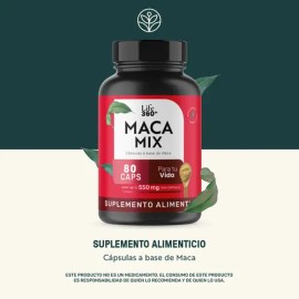 Maca Mix - Maca Negra, Amarilla y Roja 80 Cápsulas | LIFE360+