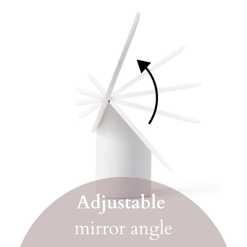 Makeup Mirror with Height Ajustable Tabletop Countertop Bathroom Stylish Mirror