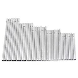 HONBAY 30PCS Silver Wind Chime Empty Aluminum Tubes for Decoration