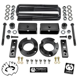 TORCH 3" Full Lift Kit for 2005-2023 Toyota Tacoma 4X4 4WD TRD SR5 w Differential Drop and Sway Bar Relocation Kit - 6 Lug Models ONLY
