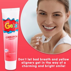 Smile Defend Aligner Gelz Freshens Breath All Day. for Clear Retainers and Aligners (Peppermint, 2.5 oz)
