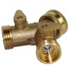 Unbranded 3/4" Solid Brass Double Two Way Tap Connector Adaptor