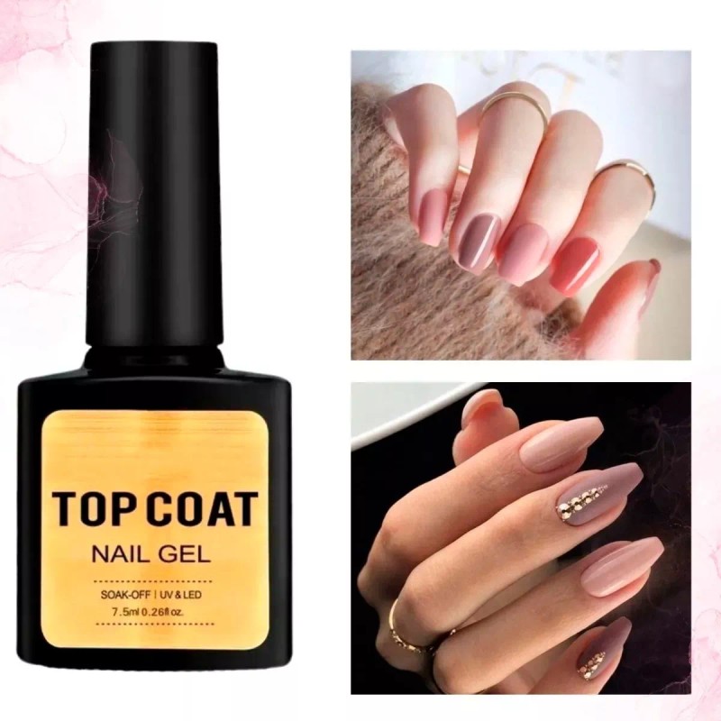Veraly Kit Base Coat + Top Coat Para Polygel Esmalte