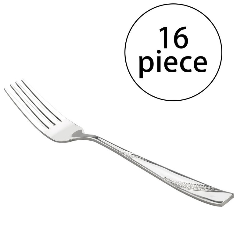 Nicesh 16-Piece Stainless Steel Dinner Forks, 8.19-Inch