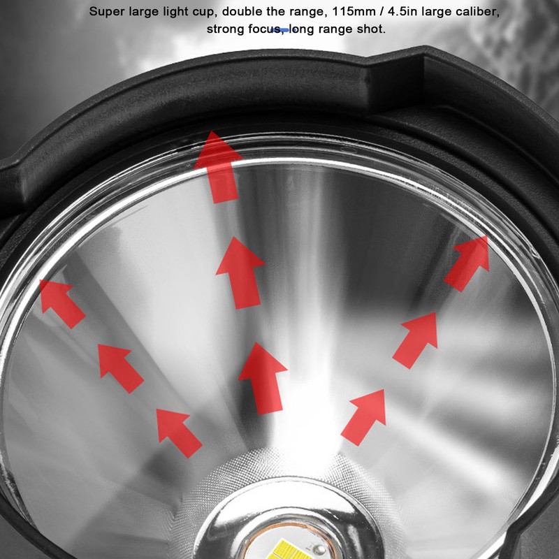 P50 LED Searchlight Smart Power Display Super Bright Handheld Spotlights