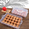 HANSGO Deviled Egg Containers with Lid, 2-Layer Portable Deviled Egg