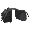 Bicycle Rear Seat Bag Black Large Capacity Canvas Waterproof Elastic
