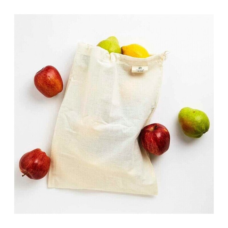 Green + Kind Organic Cotton Produce Bag - Muslin, 1