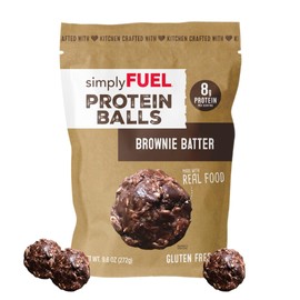 simplyFUEL Whole-Food Protein Balls (Brownie Blast), 8 g High-Protein, Gluten-Free, Healthy Snack for Adults & Kids, 9.6 oz