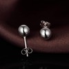 Ball Earrings Silver Ball Stud Earrings for Women Ball Studs