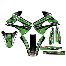 2001-2013 w/UFO FENDERS KX 85 Vigor Green Senge Graphics Base Kit Compatible with Kawasaki