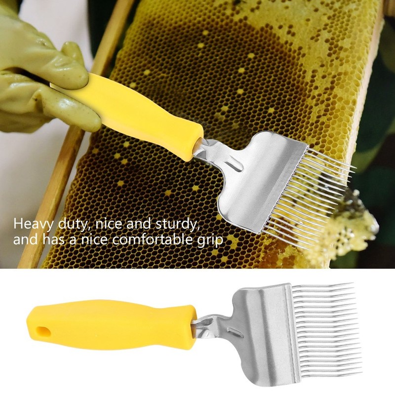 TOPINCN Beekeeping Tine, Beekeeping Tine, Stainless Steel, Honeycomb Discovery Fork,