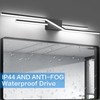 SOLFART Bathroom Vanity Light Dimmable Modern Matte Black Bathroom Light