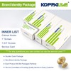 KOPPALIVE 10-Pack Solid Brass Kitchen Cabinet Knobs, Modern Gold Drawer