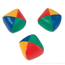SET OF 3 LEARN TO JUGGLE BALLS JUGGLING BALL WITH INSTRUCTIONS 2.25"