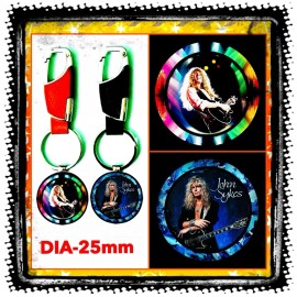 R.I.P JOHN SYKES  WHITESNAKE CREATIVE KEYCHAINS OF TWO  BLUE MURDER BAND