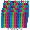 72pk Plastic Dolly Pegs For Washing Line | Strong Heavy