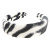 Ladies Wide Animal Zebra Tiger Print Soft Faux Fur Fabric
