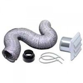 Lambro 480l Bathroon Fan Wall Vent Kit, 4" X 5'