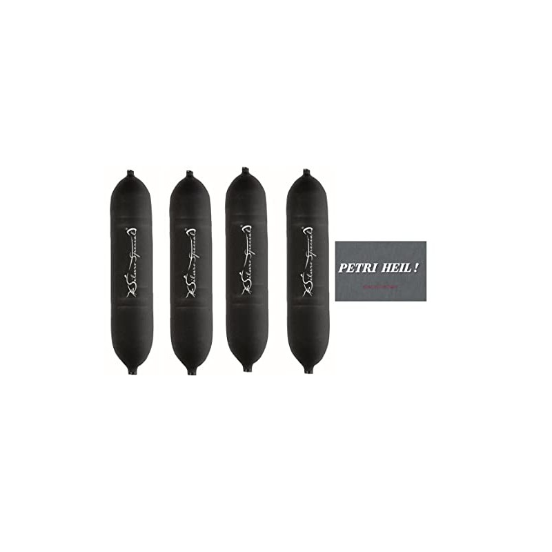 blntackle76 Set of 4 Underwater Floats Black 8-60 g U