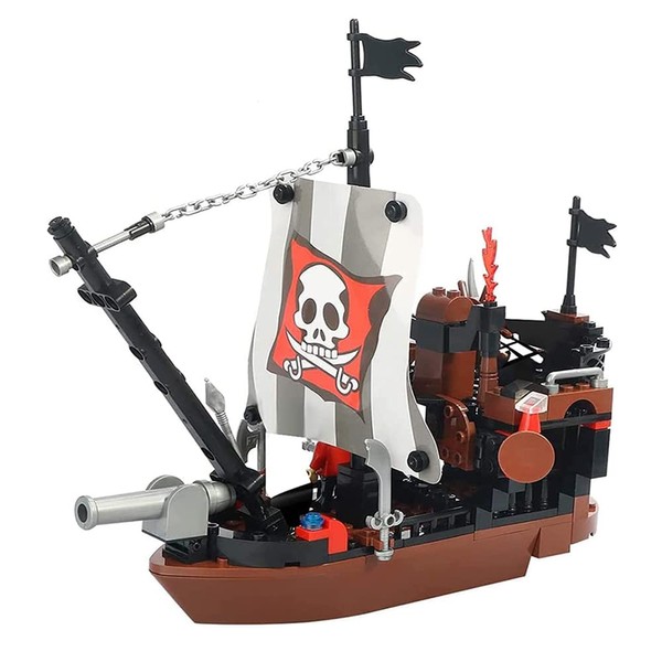 Pirate Ship Building Sets Pirate Construction Toys Pirate Ship Toy Boat and Ship Model Creative Gift for Boys and Girls 6 7 8 9 10 11 12 167pcs