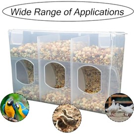 Alimentador automático de palomas para pájaros, alimentador de plástico, dispensador de agua para jaula, comedero de loros colgante, accesorios de jaula para periquitos de codorniz, aves y pollo