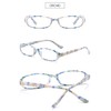 VEVESMUNDO Ladies Reading Glasses Blue Light Blocking Glasses Fashion Eyeglasses