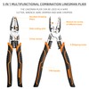VANJOIN Linesman Combination Pliers, Heavy Duty Linesman Pliers 10-inch, Professional
