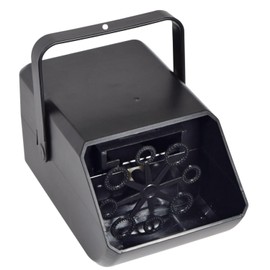 QTX | Bubble Machine USB Powered Compact Bubble Maker, 45 Mins Use From One Fill, High Bubble Output & Impressive Distribution | Lightweight & Portable | Black