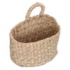 Hanging Basket Seagrass Woven Wall Hanging Storage Basket Organizer for