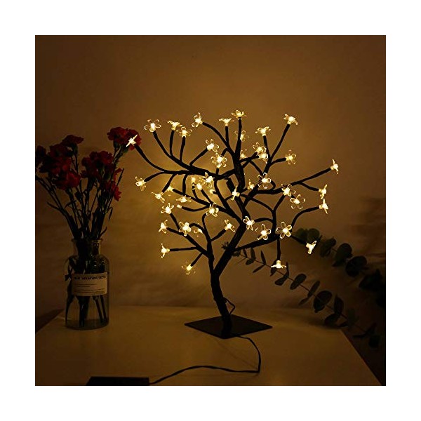 Bonsai Tree Light Artificial Tree Led Flower Cherry Blossom Light