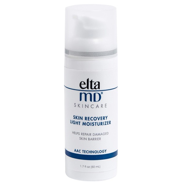 EltaMD Skin Recovery Lightweight Face Moisturizer for Dry Skin, Redness Relief Facial Moisturizer, Hydrates and Calms Sensitive Skin, Non Greasy Formula, pH Balanced, Dermatologist Tested, 1.7 oz Pump