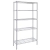 5-Tier Storage Shelves Wire Metal Shelving Unit 1250 Lbs Loading