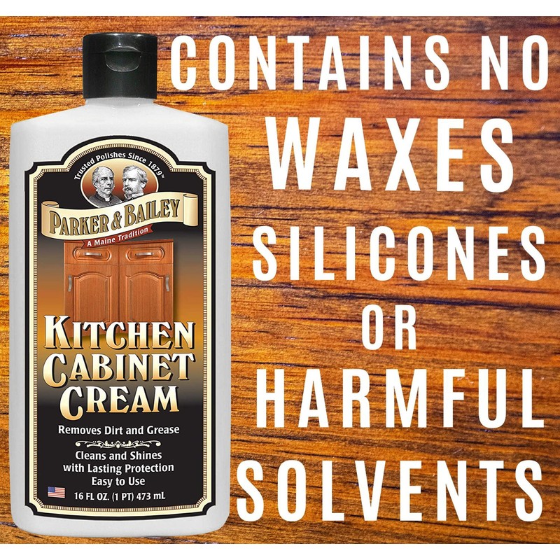 Parker and Bailey Kitchen Cabinet Cream-Wood Cleaner-Grease Remover 16 oz